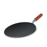 Chef High Quality Heavy Guage Iron Tawa With Wood Handle - 30 cm 1.3kg at best price in Pakistan - majesticchef.pk
