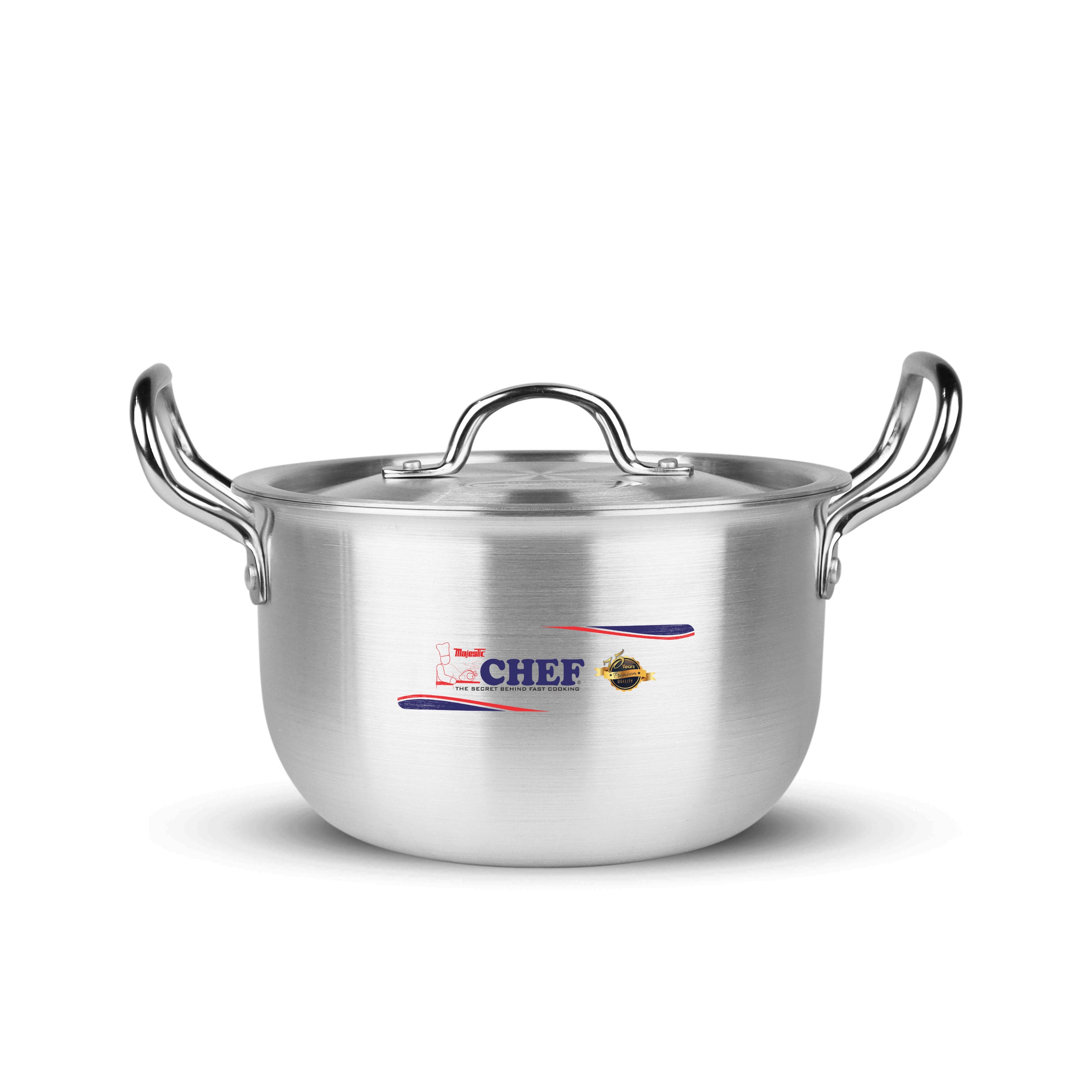 aluminum casserole set delish pot - metal finish cookware cooking pot set with silver lid at best price in Pakistan - majesticchef.pk