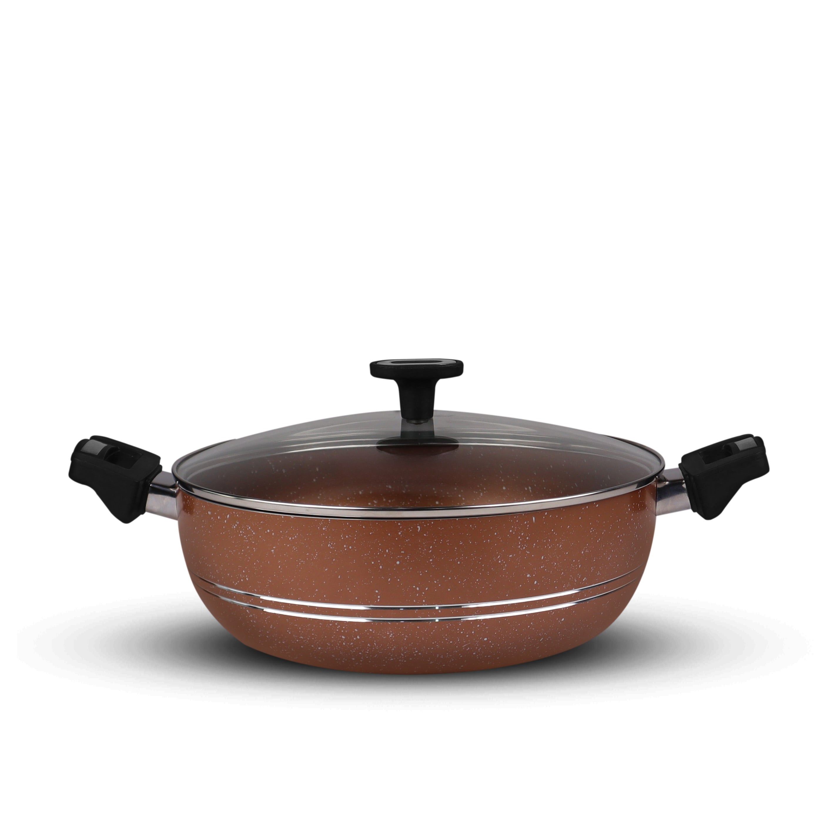 best nonstick cookware cooing pot set complete kitchen gift set including tawa frying pan wok karahi milk pan and spoons at best price in Pakistan-chef cookware