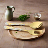 dessert spoons, table spoons, table fork, tea spoons, serving spoons, pvd coating premium quality steel life time coating guaranteed. majestic chef