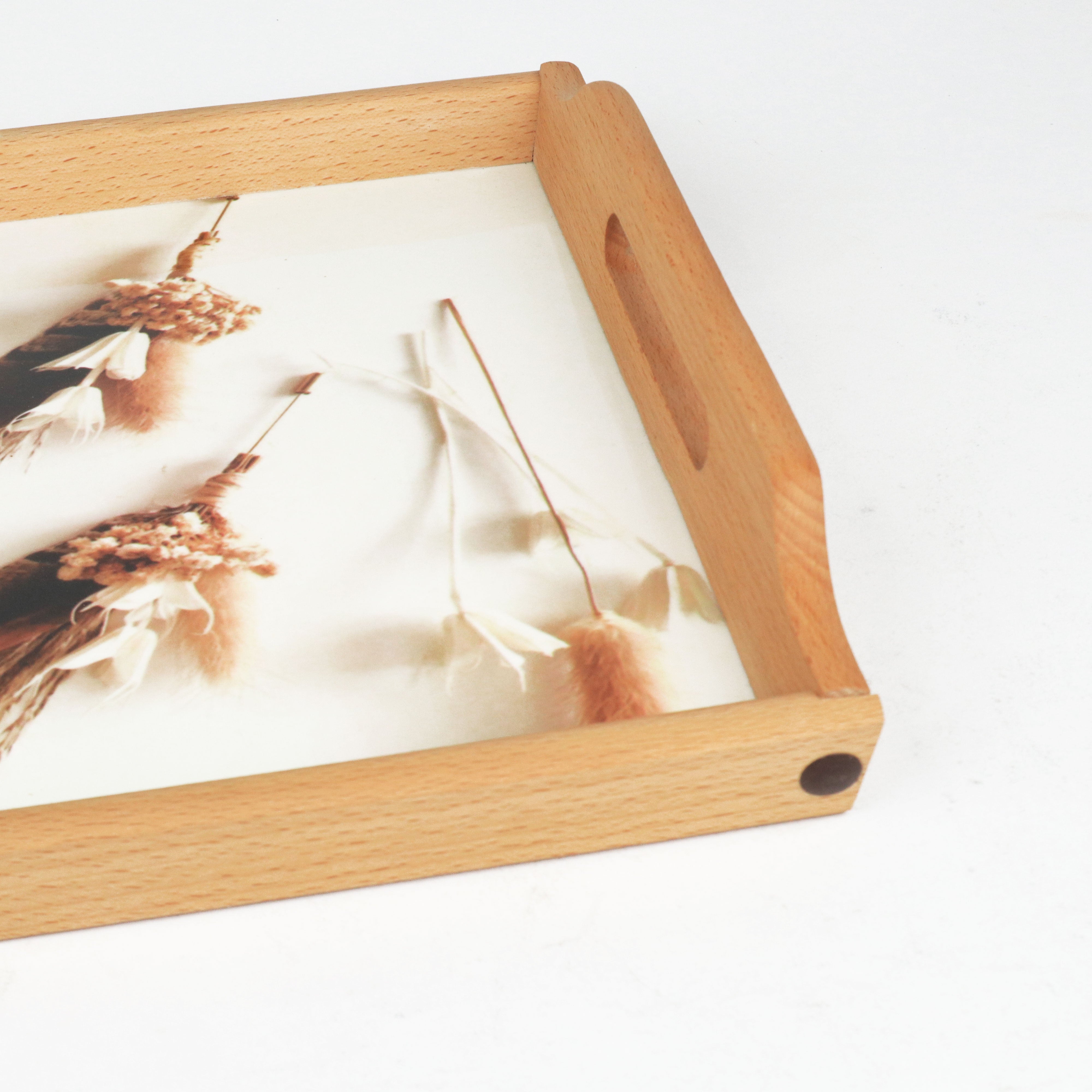 majestic wooden serving tray crylic base premium quality strong grip online at best price at chef cookware