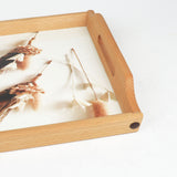 majestic wooden serving tray crylic base premium quality strong grip online at best price at chef cookware