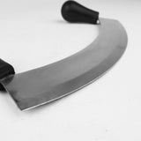 Curved Pizza Cutter Sharp Blade Double Handle - majesticchef