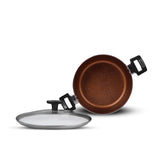 nonstick casserole cooking pan and pot with glass lid double side handle at best price in Pakistan - majestic chef cookware