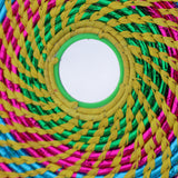 A bread plate with a mirror, designed for chappati serving and made from handcrafted date palm - majesticchef.pk