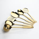 ladle, turner, rice spoon, curry spoon strong grip and stylish handle - majesticchef