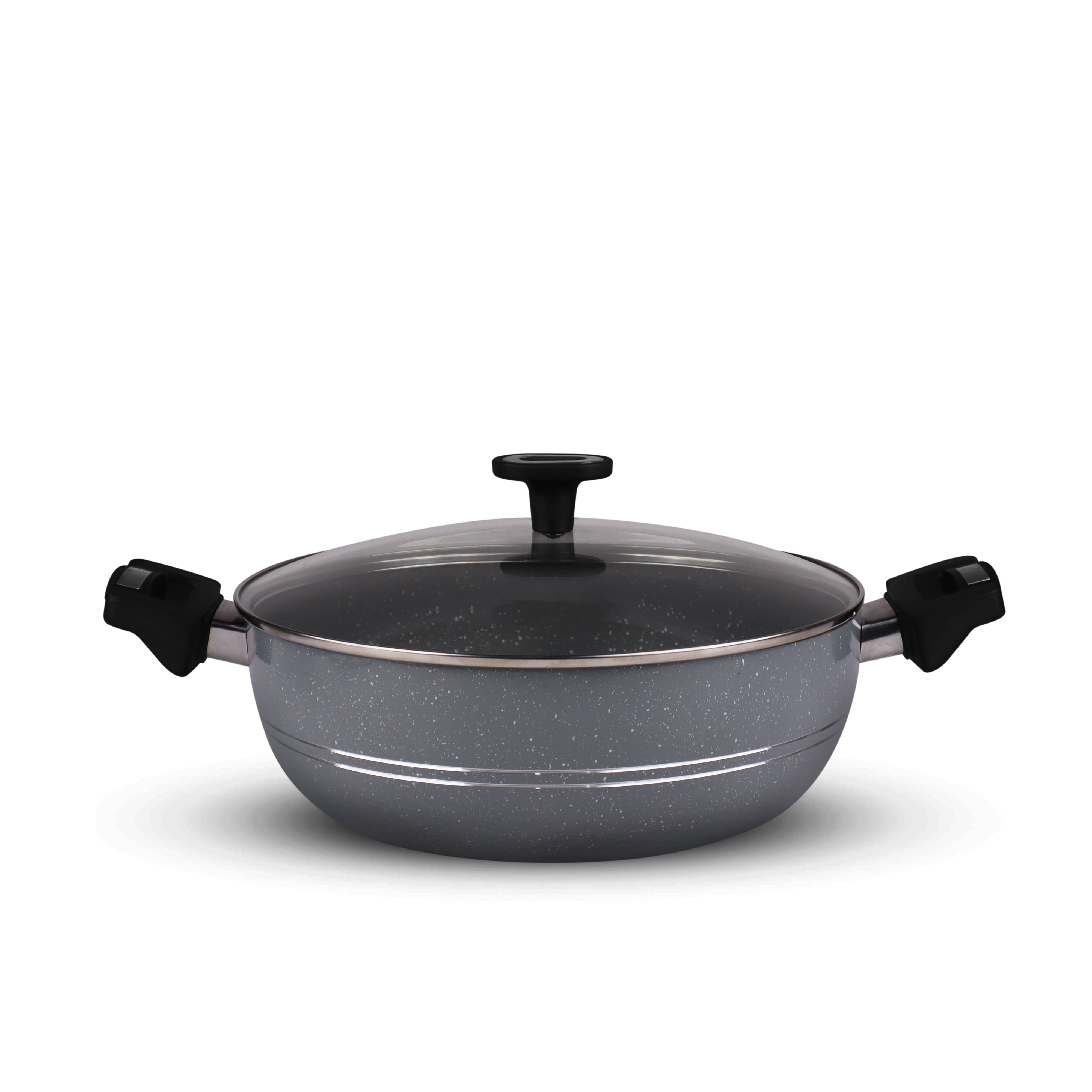 nonstick cooking pot casserole best for cooking with glass lid at best price in Pakistan - majestic chef cookware