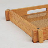 Wooden Serving Tray Square Shape Antique Design - majesticchef.pk