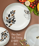 "Melamine crystal-coated dinnerware set by Majestic Chef, a leading cookware brand in Pakistan – durable, stylish, and ideal for everyday use or special occasions."