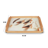 majestic wooden serving tray crylic base premium quality strong grip online at best price at chef cookware