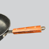 Chef Non Stick Mild Steel Heavy Weight Long Handle Wok Kadahi 26 cm - Clearance Sale