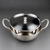 Majestic Chef Deluxe Stainless Steel Serving Bowl with Lid