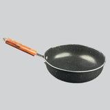 Chef Non Stick Mild Steel Heavy Weight Long Handle Wok Kadahi 26 cm - Clearance Sale