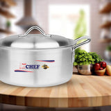 best quality aluminum alloy metal finish casserole cooking pot with lid at best price in Pakistan - chef cookware