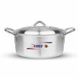 best quality aluminum alloy metal finish casserole cooking pot with lid at best price in Pakistan - chef cookware