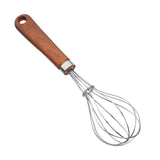 Chef Stainless Steel Cream Mixer - Egg Beater - Wire Whisk - Wooden texture Handle - Kitchen Gadgets