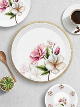 Majestic Luxury Crystal Coated Melamine Dinner Ware 72 Pcs Dinning Set - 8 Persons Serving -104