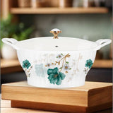 Majestic Luxury Crystal Coated Melamine Dinner Ware 72 Pcs Dinning Set - 8 Persons Serving -108