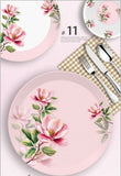 Majestic Luxury Crystal Coated Melamine Dinner Ware 72 Pcs Dinning Set - 8 Persons Serving -111