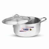 best quality aluminum alloy metal finish casserole cooking pot with lid at best price in Pakistan - chef cookware