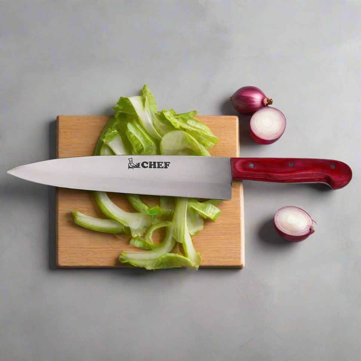 Best Quality Stainless Steel Professional Chef Knife - RED MC 6 Inch