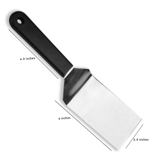 Stainless Steel Burger Flipper Turner BBQ Scraper