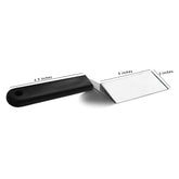 Chef Best Quality Stainless Steel Restaurant Turner Smash Burger Flipper Spatula Grill Scraper - Small