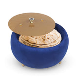 turkish style made with foam padding and imported velvet nan and roti serving box at low price in Pakistan-chef cookware