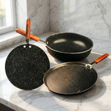 MS Nonstick Starter Set of 3 Pcs TAWA-KARAHI-HOT PLATE - Combo Deal #14