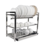 Majestic Chef 3 tier Stainless Steel Standing Dish drying Rack - 15 Years Guarantee