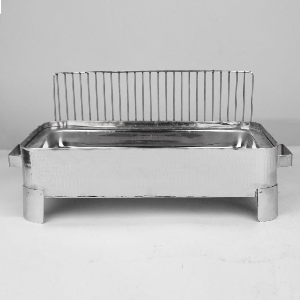 Majestic Chef Stainless Steel BBQ Serving Grill Small 9" x 12" - Medium