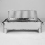 Majestic Chef Stainless Steel BBQ Serving Grill Small 9" x 15" - Large