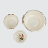 Premium melamine dinner set with crystal-coated finish by Majestic Chef – top cookware brand in Pakistan offering durable and elegant dinnerware.