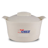 CHEF EPIC Series 3pcs Premium Quality Thermo Casserole Insulated / Hotpot Set - Insulated Food Warmer- White Gold