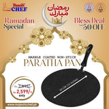 Marble Coated Non Stick Tawa/ Paratha Pan - 30 cm