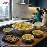 Chef Cookware Melamine Double Glazed Premium 7 Pcs Soup Set