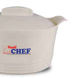 CHEF EPIC Series 3pcs Premium Quality Thermo Casserole Insulated / Hotpot Set - Insulated Food Warmer- White Gold