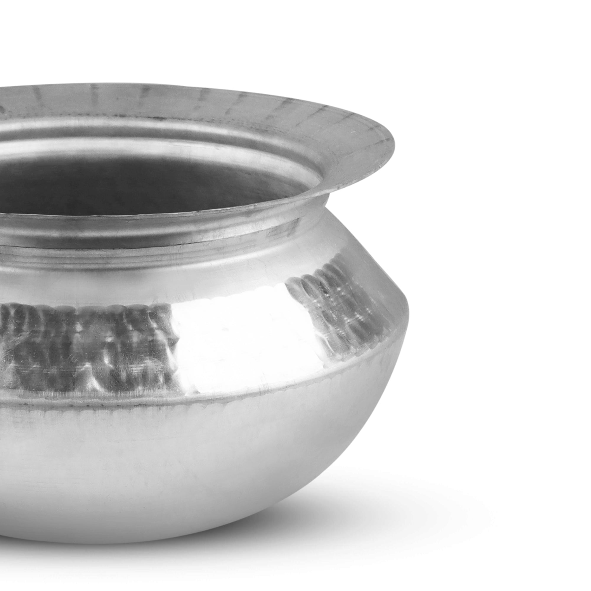 Aluminum Biryani Handi Set, 4.5 L| Hammered Finish Tope, Patila Handi | Multipurpose Aluminum Cooking Utensils for Kitchen