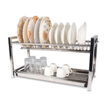 Majestic Chef 2 tier Stainless Steel Standing Dish drying Rack - 15 Years Guarantee