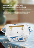 Majestic Luxury Crystal Coated Melamine Dinner Ware 72 Pcs Dinning Set - 8 Persons Serving -407
