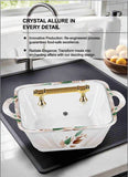 Majestic Luxury Crystal Coated Melamine Dinner Ware 72 Pcs Dinning Set - 8 Persons Serving -409