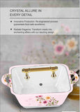 Majestic Luxury Crystal Coated Melamine Dinner Ware 72 Pcs Dinning Set - 8 Persons Serving -415