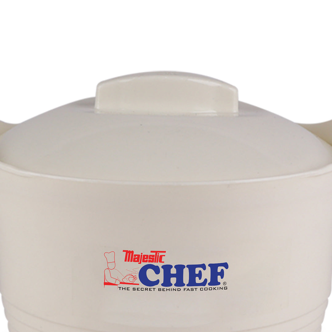 CHEF EPIC Series 3pcs Premium Quality Thermo Casserole Insulated / Hotpot Set - Insulated Food Warmer- White Gold