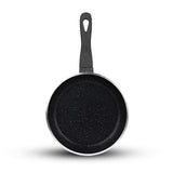 Majestic Chef Marble Coating DIE CAST NON STICK COOKWARE SET-(08PCS) - Black - Budget Pack