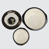 Crystal Coated 100 % Double Glaze Melamine Dinner Set Premium Quality - 80 Pcs Set - 09