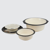 Crystal Coated 100 % Double Glaze Melamine Dinner Set Premium Quality - 80 Pcs Set - 09