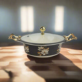 Crystal Coated 100 % Double Glaze Melamine Dinner Set Premium Quality - 80 Pcs Set - 09