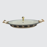 Crystal Coated 100 % Double Glaze Melamine Dinner Set Premium Quality - 80 Pcs Set - 09