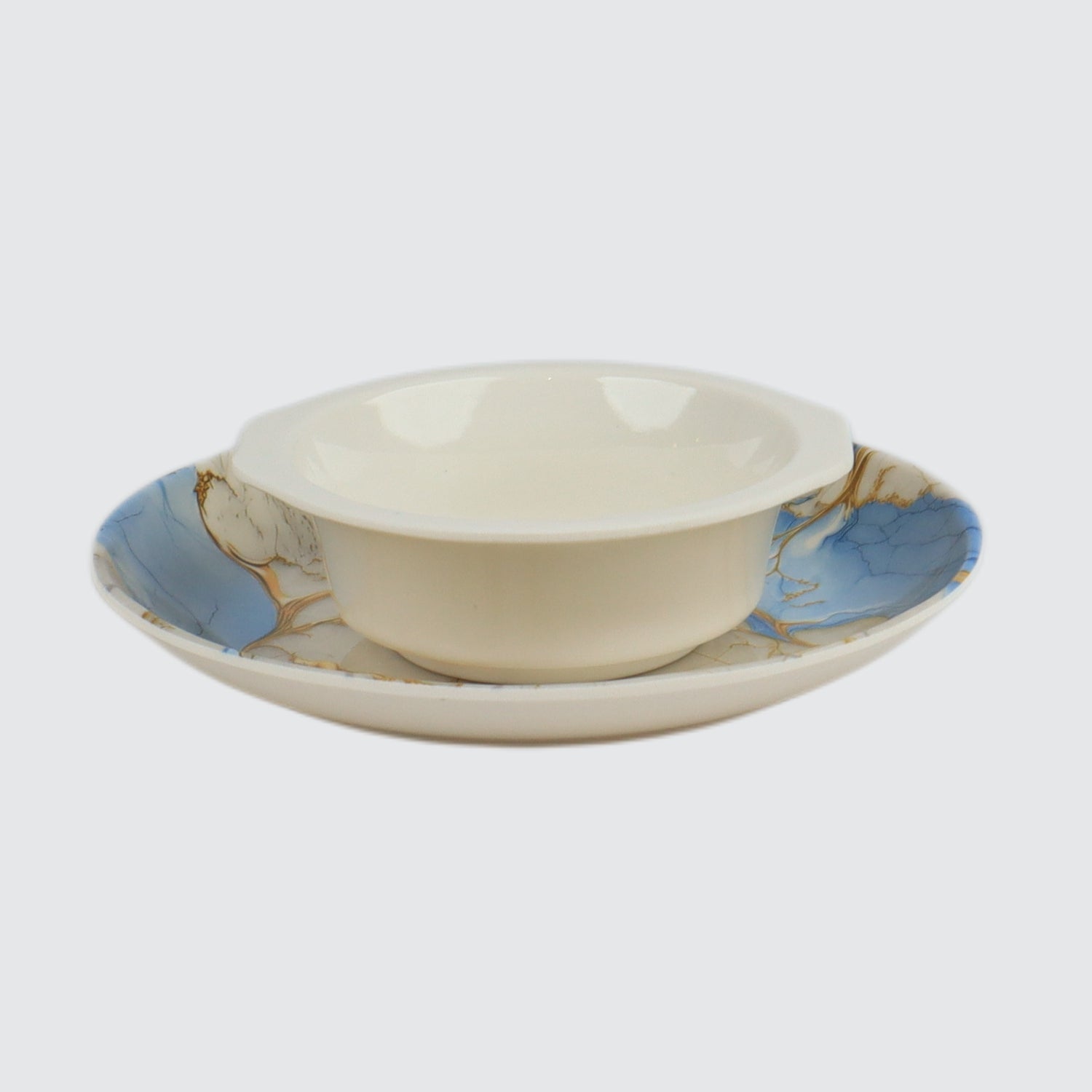 "Melamine crystal-coated dinnerware set by Majestic Chef, a leading cookware brand in Pakistan – durable, stylish, and ideal for everyday use or special occasions."