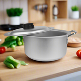 4 Pcs Aluminum Traditional Casserole Set 20/26 cm / Silvano Cooking Pan Set - With Handle